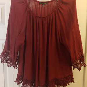 Always Indigo 3/4 Sleeve Blouse